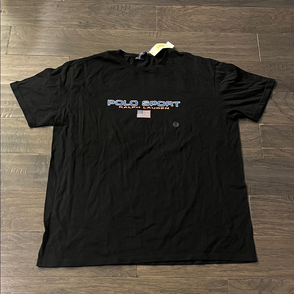 Polo Sport Ralph Lauren Vintage T Shirt black new Mens Size Large